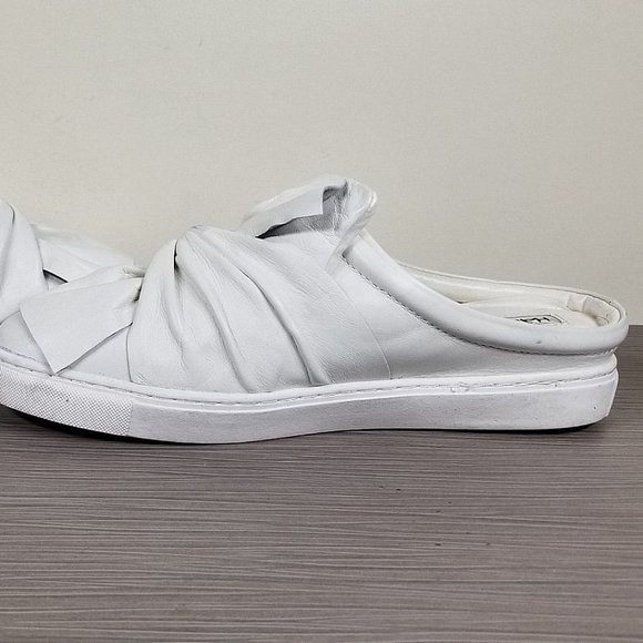 Halogen Manny Knotted Slip-On Sneaker, White Leather, Womens Size 9.5 - Picture 6 of 11